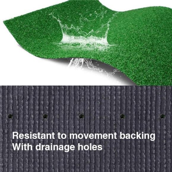 Synthetic Artificial Grass Turf 0.4" Drainage Holes Astroturf Rug 3FTX10FT - Picture 4 of 7